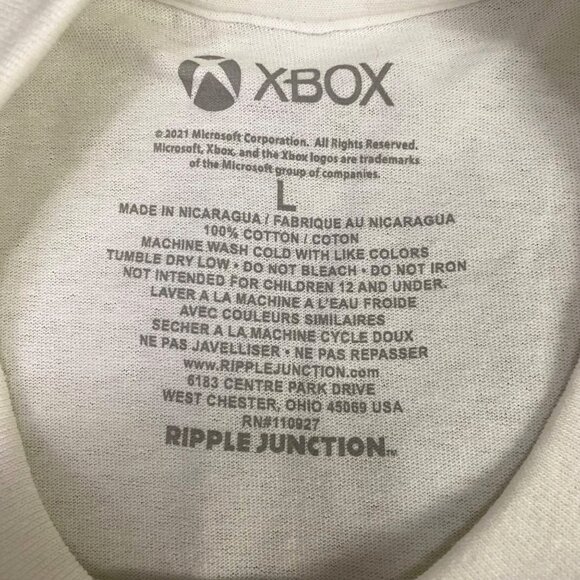 Xbox Series X Most Powerful Graphic T-Shirt White Ripple Junction Mens Large - Picture 3 of 6